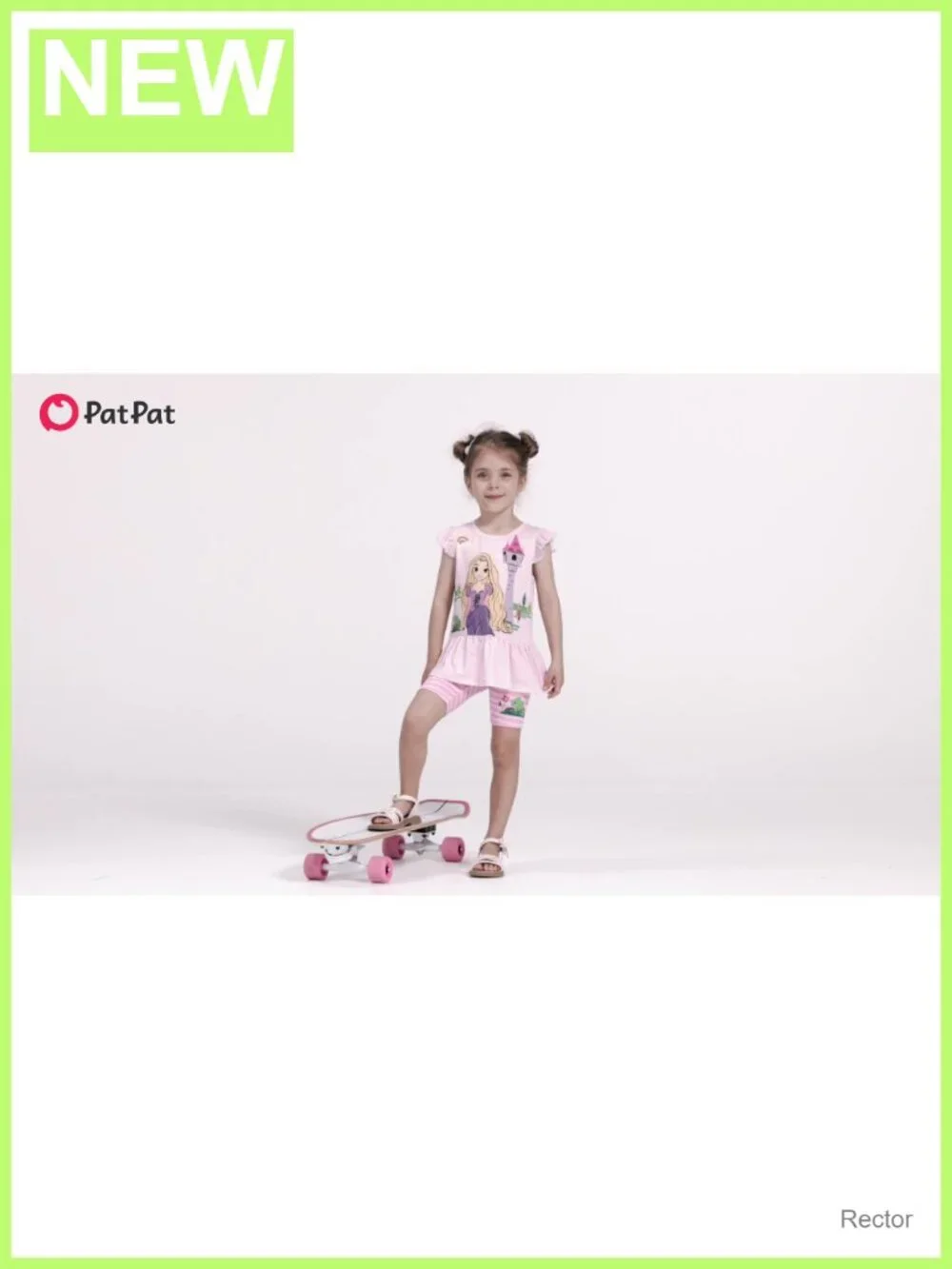 Disney Toddler Girls 2pc Outfit Top & Pants Set Ruffle Sleeve Casual